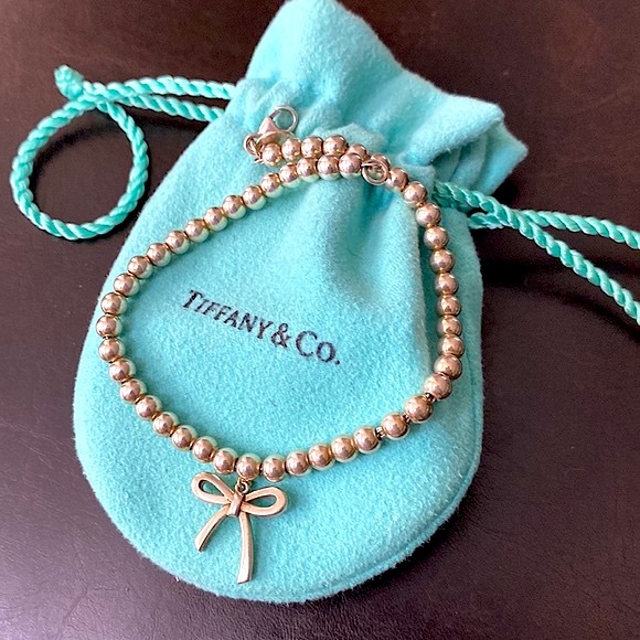 Tiffany & Co. Jewelry - TIFFANY Sterling Silver 4mm Bow Bead Bracelet ⭐️⭐️⭐️⭐️